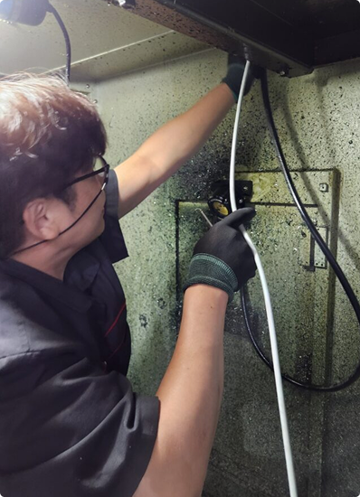 기술자 작업 현장